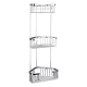 Frap Полиця кутова F351-2, 3-х ярусна, 240х570 мм, нержавіюча сталь, хром