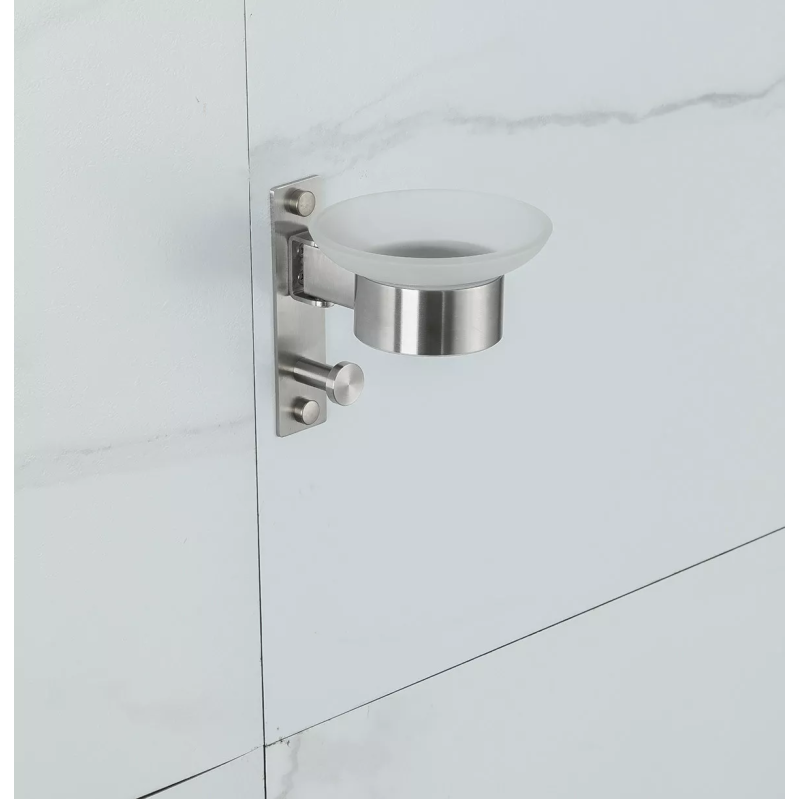 Frap Мильниця F30402, з гачком для рушника, нержавіюча сталь