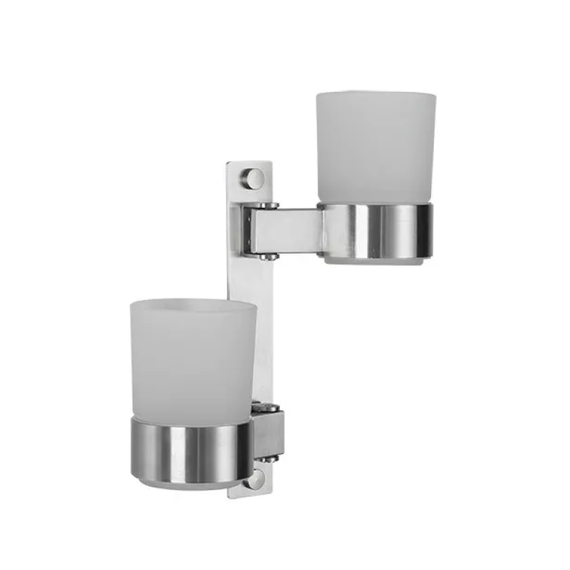 Frap Подвійна склянка для щіток F30408, нержавіюча сталь