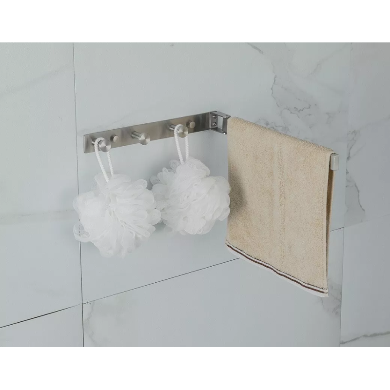 Frap Планка з трьома гачками для рушників F30418 поворотний, нержавіюча сталь