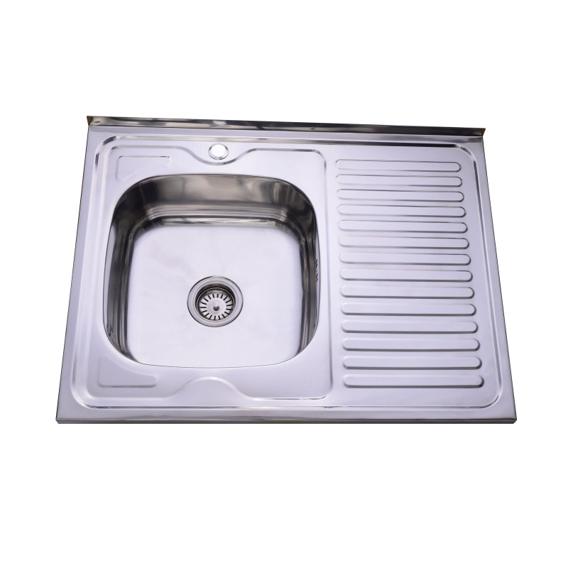 Lidz Кухонна мийка 6080-L 0,6 мм Satin (LIDZ6080L06SAT)