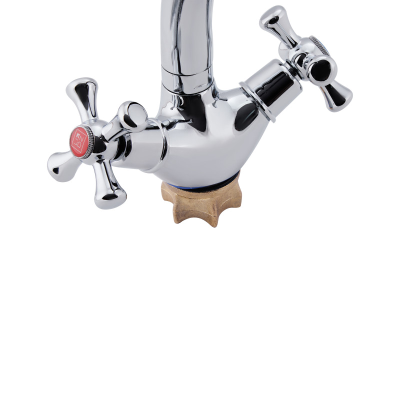 Lidz Змішувач для кухні Lamb 273F двохвентильний LDLAM273FCRM21890 Chrome