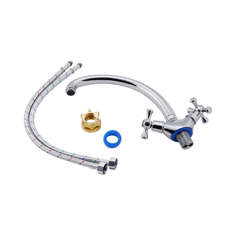 Lidz Змішувач для кухні Lamb 273F двохвентильний LDLAM273FCRM21890 Chrome