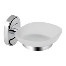 Lidz Мильниця з тримачем Oreo 0201 настінна (матове скло) LDORE0201CRM22083 Chrome