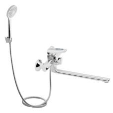 Lidz Змішувач для ванни Sofi 005 з поворотним виливом (з душовим гарнітуром) (k35) LDSOF005CRM22137 Chrome