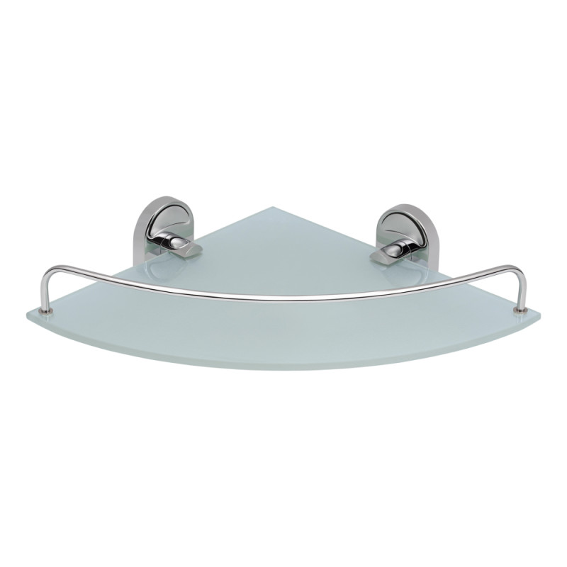 Lidz Полиця кутова Oreo 1001 скляна LDORE1001CRM22180 Chrome