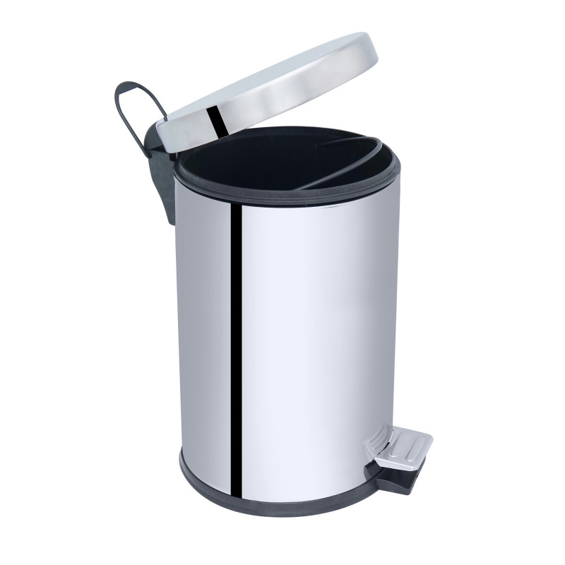 Lidz Відро для сміття Oreo 0108 8 л LDORE0108CRM22255 Chrome