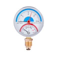 SD Plus Термоманометр 80 мм 1/2", нижнє підмикання SD1724B