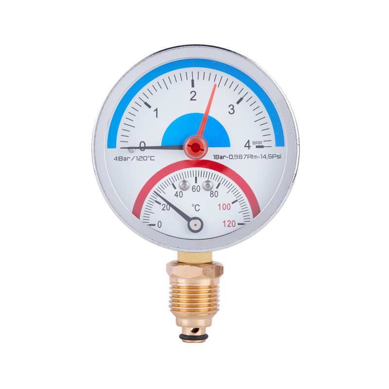 SD Plus Термоманометр 80 мм 1/2", нижнє підмикання SD1724B