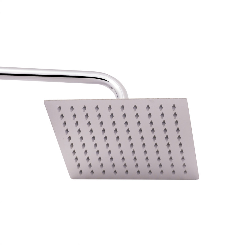 Qtap Душова система універсальна Plava на три споживача (з виливом) з полицею QT1005CRM Chrome