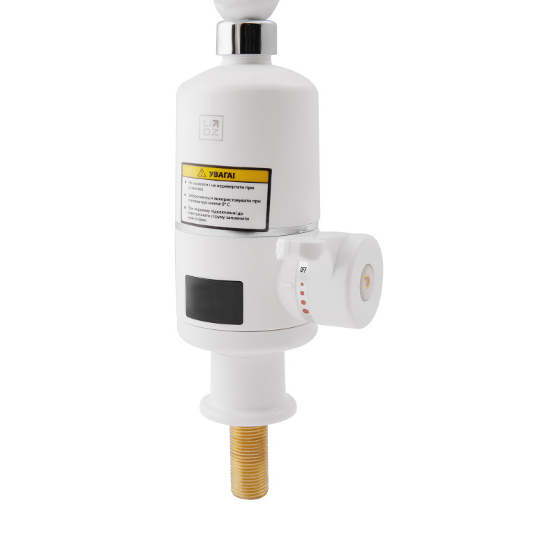 Lidz  Проточний кран-водонагрівач кухонний для кухні Warm 057 LDWAR057WCR24983 White / Chrome