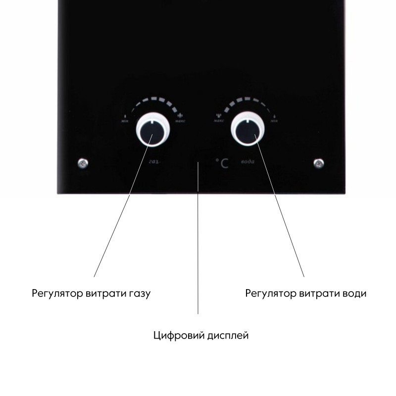Thermo Alliance Колонка газовая дымоходная JSD20-10GD 10 л панель стеклянная Black (JSD2010GDBLACKGLASS)