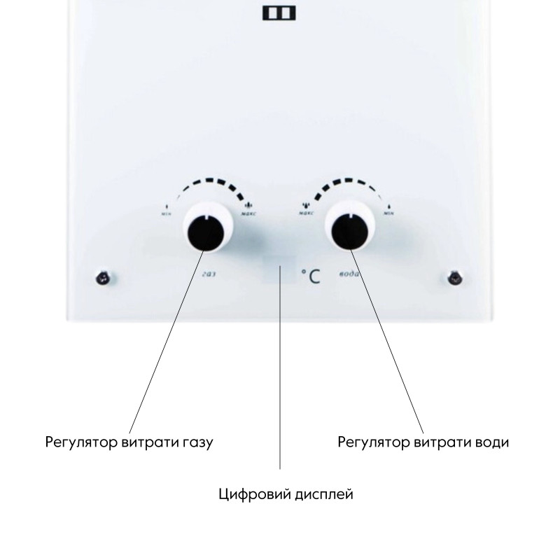 Thermo Alliance Колонка газовая дымоходная JSD20-10GE 10 л панель стеклянная White (JSD2010GEWHITEGLASS)