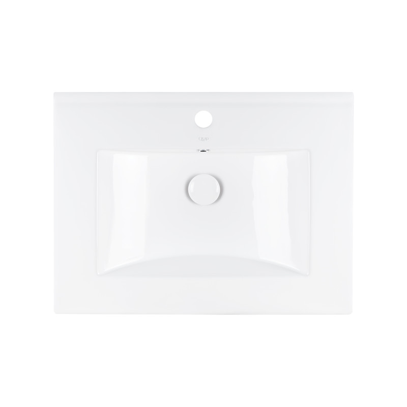 Qtap Раковина Albatross 600х470х180 White з донним клапаном QT01113060CW