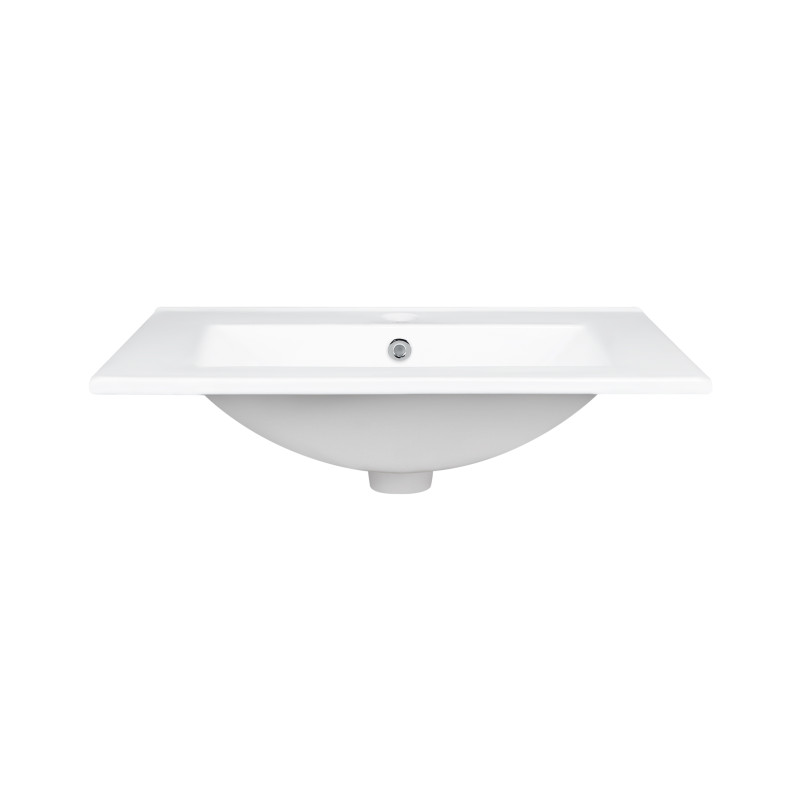 Qtap Раковина Albatross 600х470х180 White з донним клапаном QT01113060CW