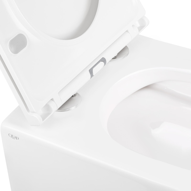 Qtap Унітаз підвісний Robin безобідковий з сідінням Soft-close QT1333046ENRW