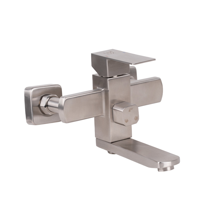 Lidz Душова система універсальна Kubis 1030 на три споживача (з виливом) (k35) LDKUB1030NKS28538 Nickel