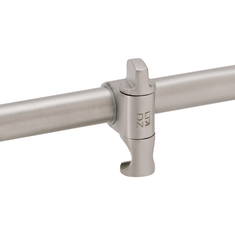 Lidz Душова стійка з тримачем універсальна Niagara 320 660 мм округла LDNIA320NKS28543 Nickel