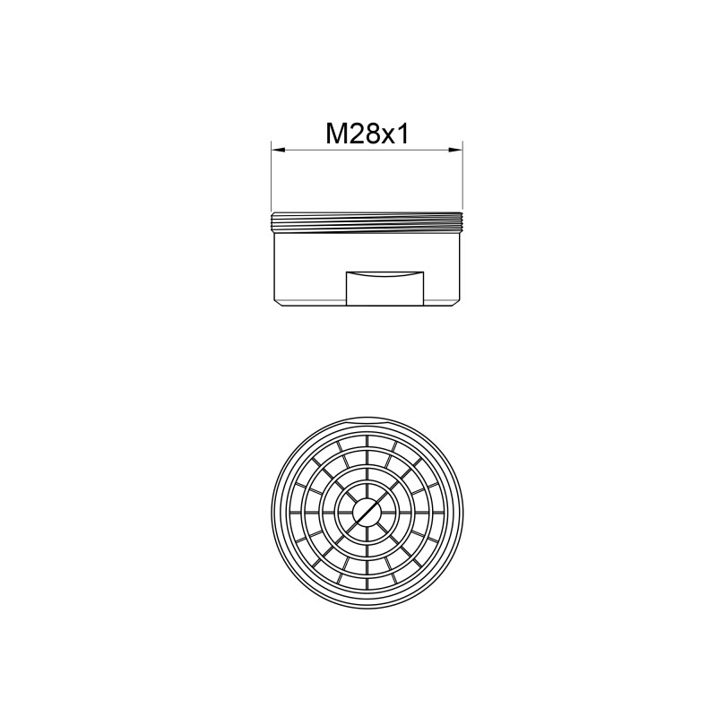 Lidz Аератор для змішувача Repair 02400 зовнішній LDREP02400CRM29471 Chrome