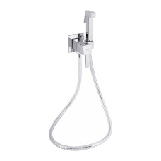 Qtap Набор для гігієнічного душу Inspai-Varius прямокутний QTINSVARCRMV00440201 Chrome