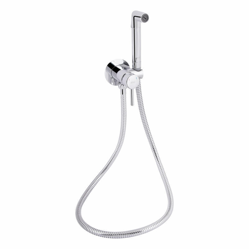 Qtap Набор для гігієнічного душу Inspai-Varius округлий QTINSVARCRMV00440001 Chrome