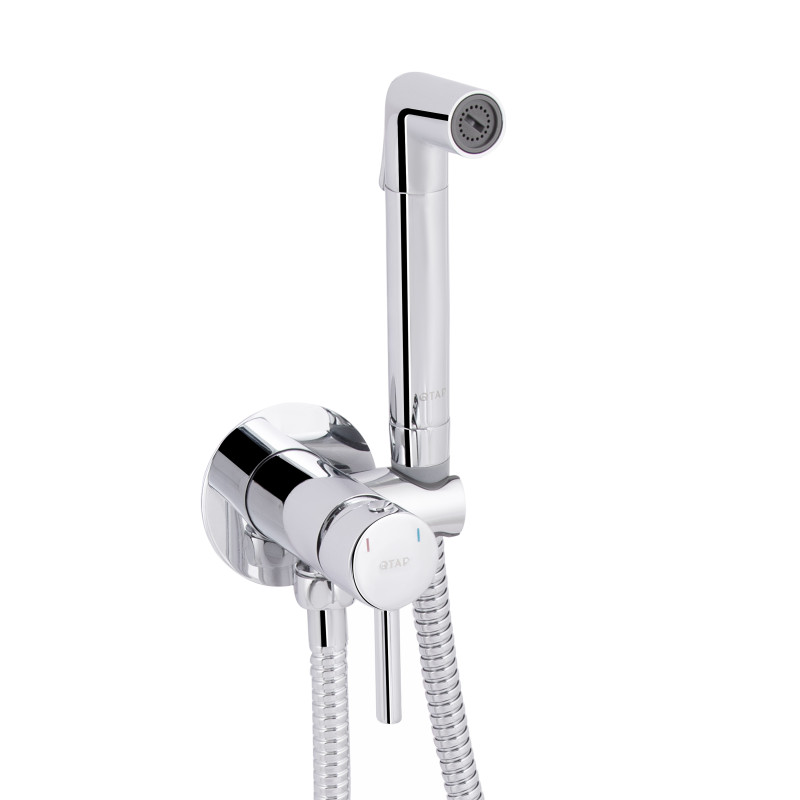 Qtap Набор для гігієнічного душу Inspai-Varius округлий QTINSVARCRMV00440001 Chrome