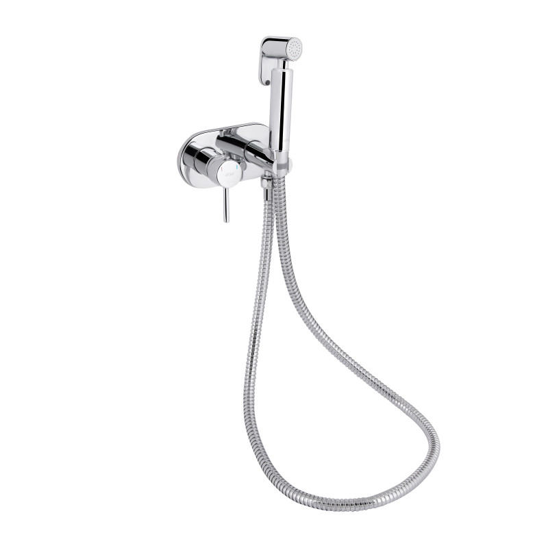 Qtap Набор для гігієнічного душу Inspai-Varius округлий QTINSVARCRMV00440501 Chrome