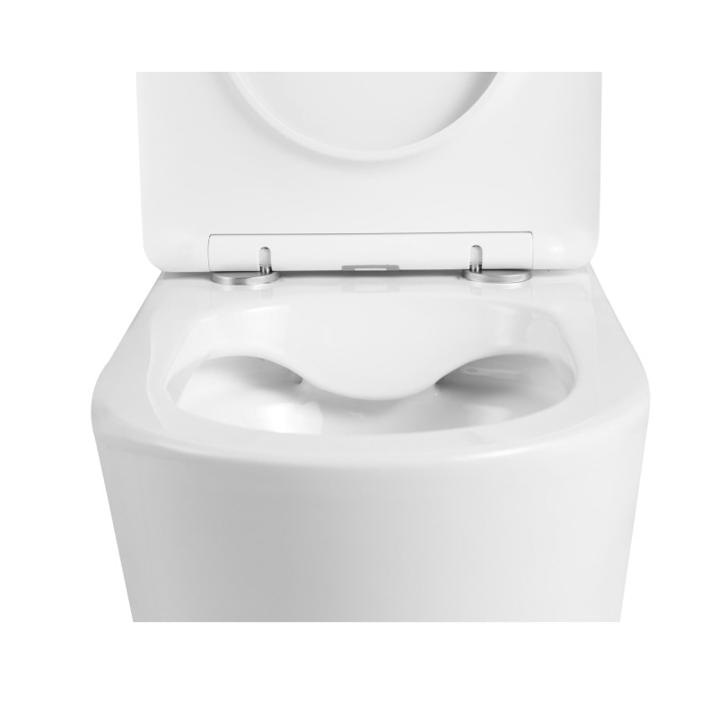 Qtap Унітаз-компакт Stork безобідковий з сідінням Soft-close QT15222178W