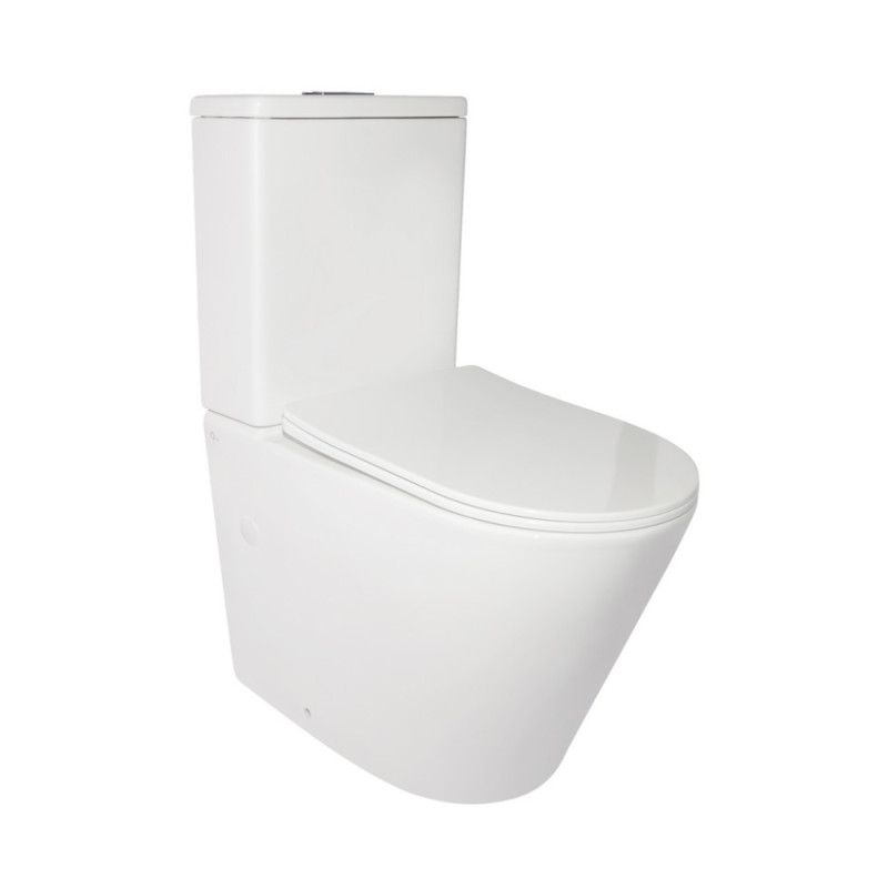 Qtap Унітаз-компакт Stork безобідковий з сідінням Soft-close QT15222179W