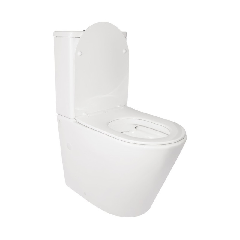 Qtap Унітаз-компакт Stork безобідковий з сідінням Soft-close QT15222179W