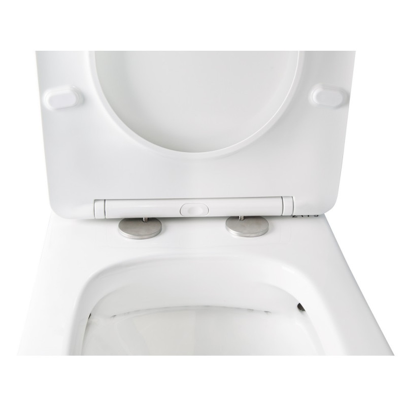 Qtap Унітаз-компакт Stork безобідковий з сідінням Soft-close QT15222179W