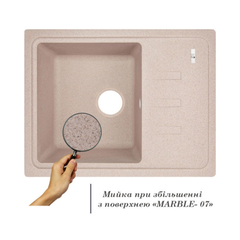 Lidz Кухонна мийка 620x435/200 MAR-07 (LIDZMAR07620435200)