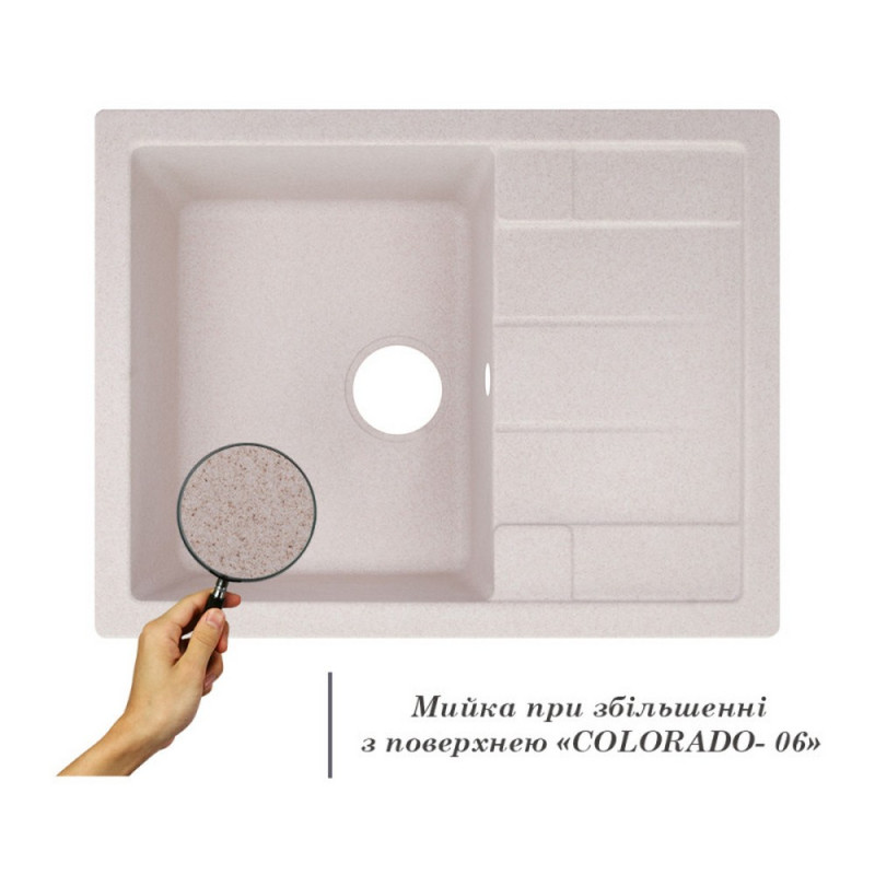 Lidz Кухонна мийка 650x500/200 COL-06 (LIDZCOL06650500200)