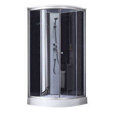 Lidz Душовий бокс Tani SB90x90.SAT.LOW.GR, скло тоноване 4 мм