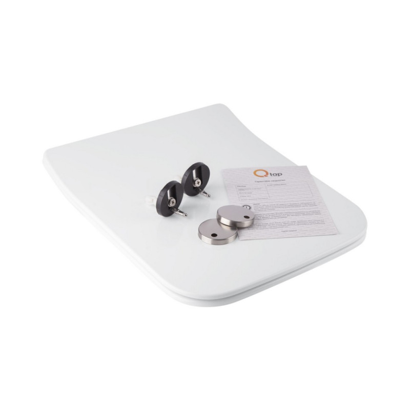 Qtap Сидіння для унітаза (Crow) з мікроліфтом Slim QT0599SC2170W