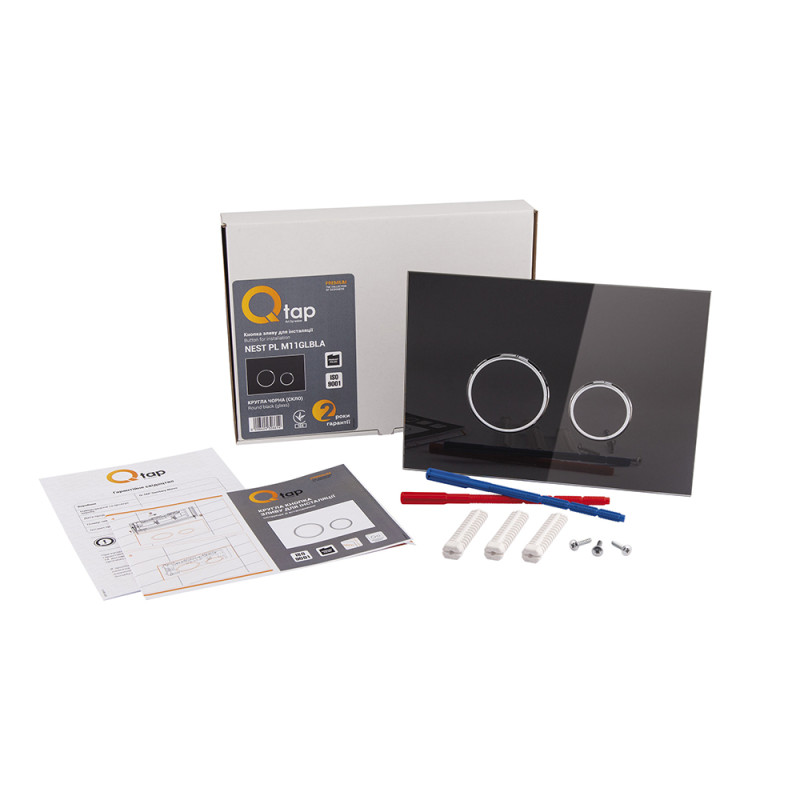 Qtap Панель змиву для унітаза Nest QT0111V1163GB