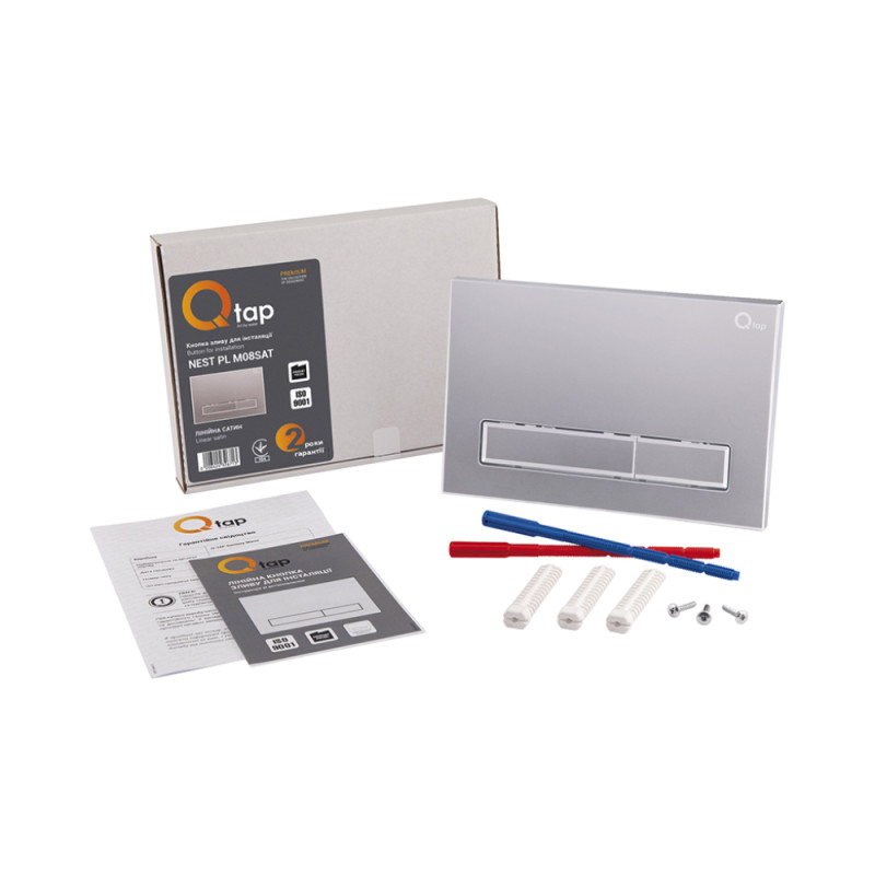 Qtap Панель змиву для унітаза Nest QT0111M08382SAT