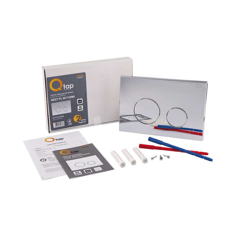 Qtap Панель змиву для унітаза Nest QT0111M11112CRM