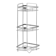 Lidz Полиця кутова Oreo 0606 3 ярусна LDORE0606CRM32484 Chrome