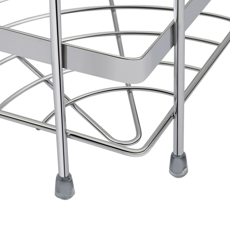 Lidz Полиця кутова Oreo 0606 3 ярусна LDORE0606CRM32484 Chrome