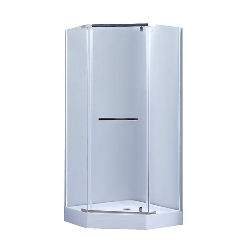 Lidz Душова кабіна Dozorca SC90x90.CRM.LOW.TR, скло прозоре 6 мм