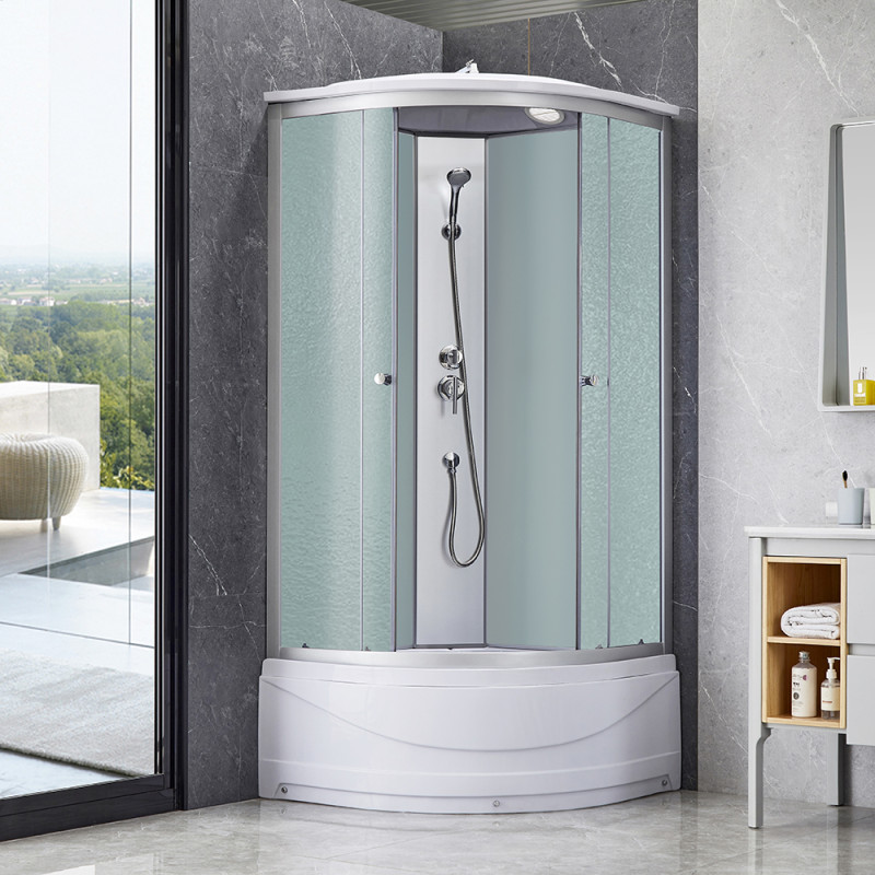 Lidz Душовий бокс Tani SB90x90.SAT.HIGH.FR, скло Frost 4 мм