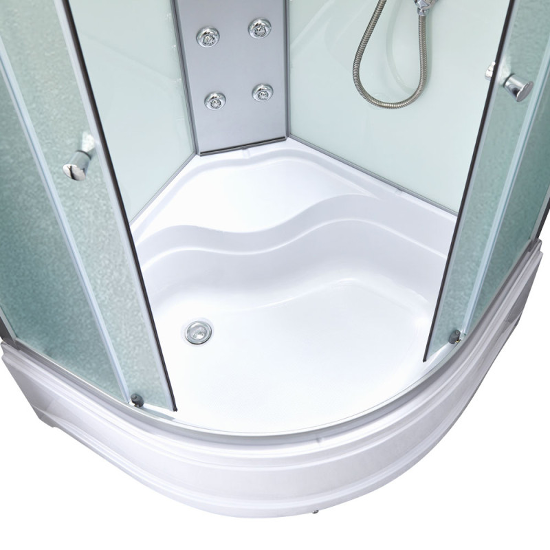 Lidz Гідромасажний бокс Tani SBM90x90.SAT.HIGH.FR, скло Frost 4 мм