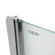 Qtap Штора на ванну Standard CRM407513APL скло Pear 6 мм, 75х130 см, ліваЗанавеска для ванны Standard CRM407513APL стекло Pear 6 мм, 75х130 см, левая