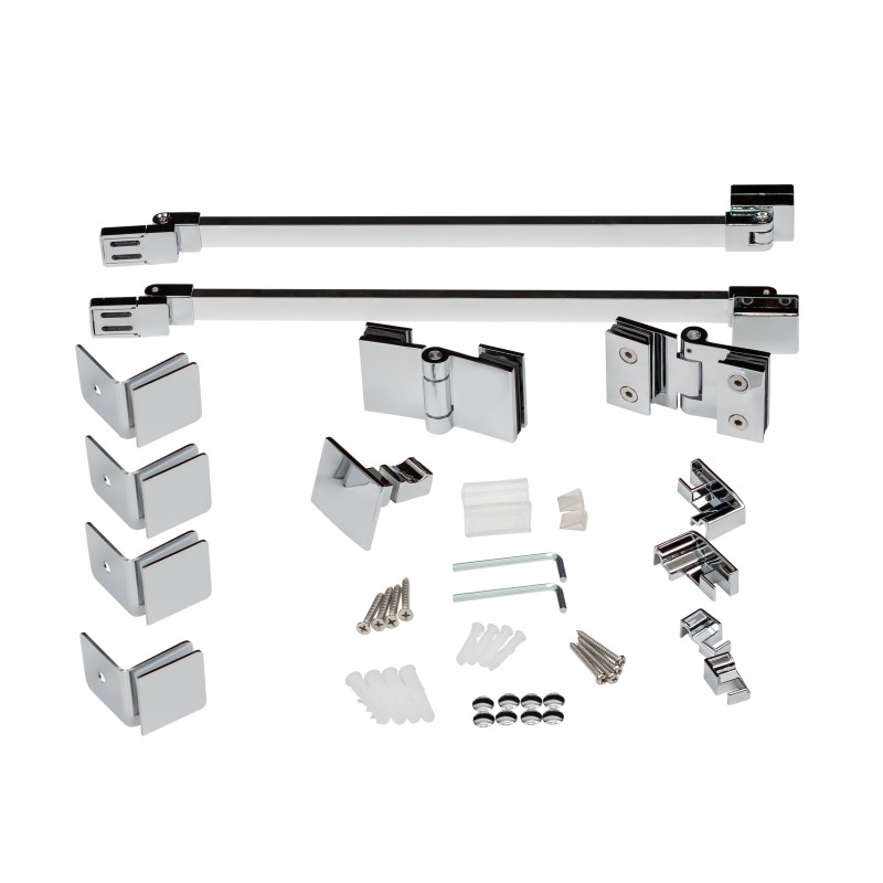 Qtap Душова кабіна CAPRICORN CRM1099SC6 90х90 см, скло Clear 6 мм, CalcLess, без піддона