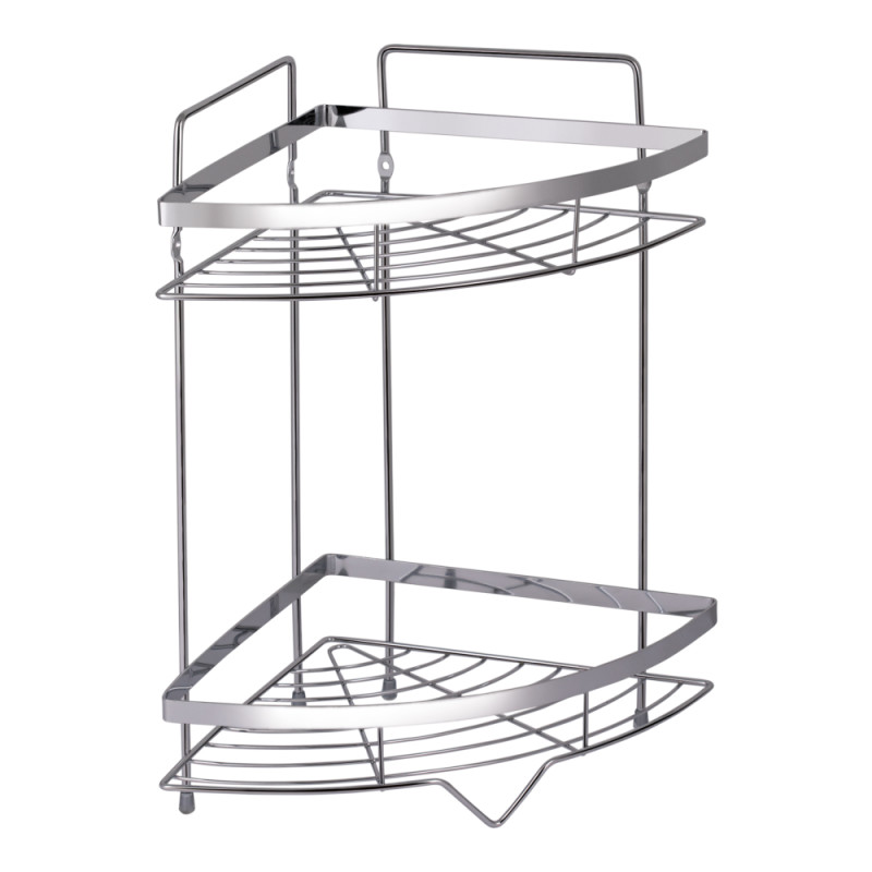 Lidz Полиця кутова Oreo 0605 2 ярусна LDORE0605CRM32483 Chrome