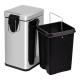 Lidz Відро для сміття Radom 1112 12 л LDRAD1112CRM32509 Chrome