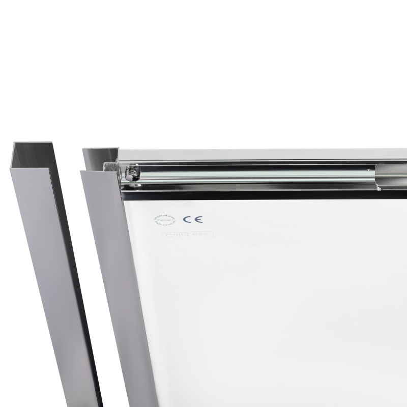 Qtap Душові двері в нішу Taurus CRM201-11.C6 97-108x185 см, скло Clear 6 мм, покриття CalcLess