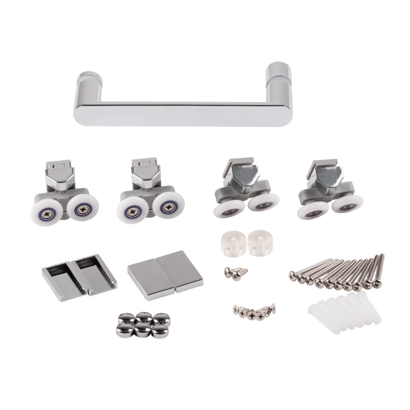 Qtap Душові двері в нішу Taurus CRM201-11.C6 97-108x185 см, скло Clear 6 мм, покриття CalcLess