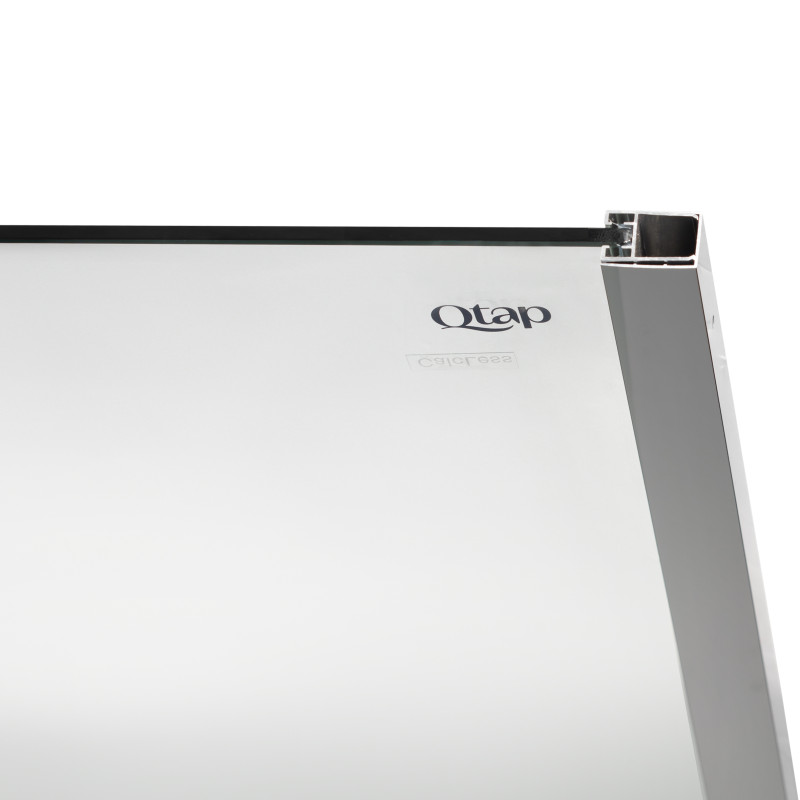 Qtap Душова перегородка Walk-In Glide CRM2012.C8 120х190 см, скло Clear 8 мм, покриття CalcLess